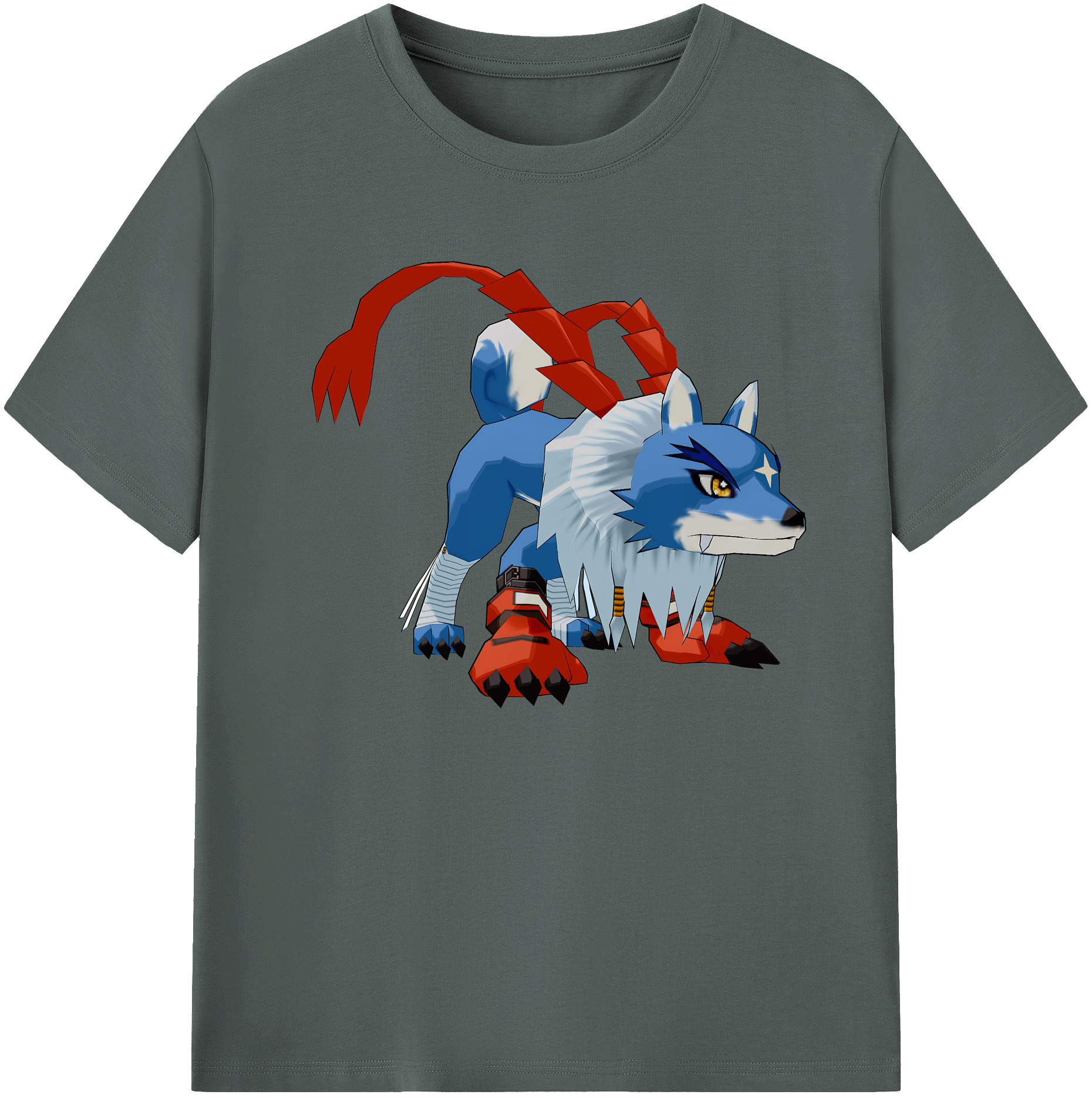 （画像用） Digimon デジタルモンスター/デジモン 綿100％ メンズ半袖Tシャツ｜肌触りやわらか＆通気性